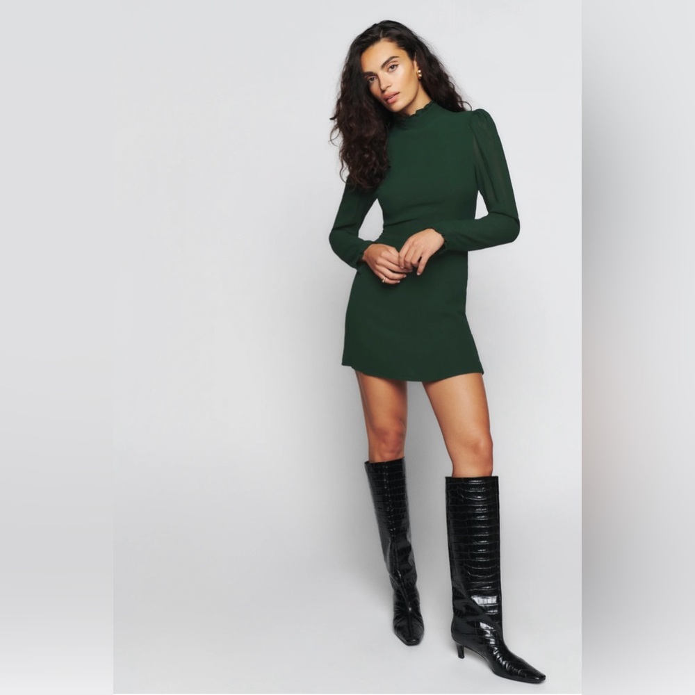 Reformation Lewis Dress - Forest *WORN ONCE*